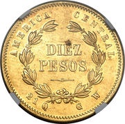 10 Pesos reverse image