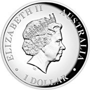 1 Dollar - Elizabeth II 4th Portrait - Koala - Silver Proof - High Relief obverse image
