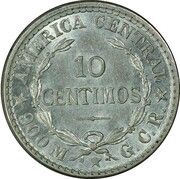 10 Céntimos reverse image