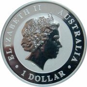 1 Dollar - Elizabeth II 4th Portrait - Koala Silver Bullion Coin obverse image
