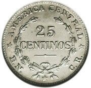 25 Céntimos Pattern, Costa Rica, 1946 reverse image
