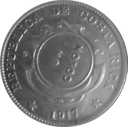 1 Colón Counterstamped Coinage obverse image