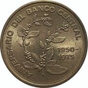5 Colones Central Bank reverse image
