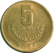5 Colones reverse image