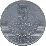 5 Colones reverse image