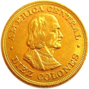 10 Colones, Costa Rica, 1897-1900 reverse image