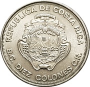 10 Colones Central Bank obverse image