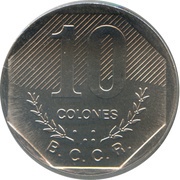 10 Colones reverse image