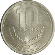 10 Colones reverse image