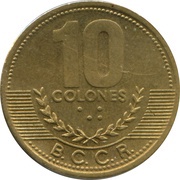 10 Colones reverse image