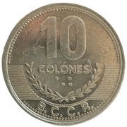 10 Colones reverse image