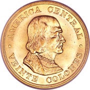 20 Colones reverse image