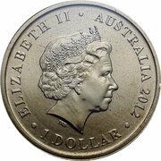 1 Dollar - Elizabeth II 4th Portrait - Merry Christmas 2012 obverse image