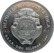 100 Colones Oscar Arias obverse image