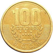 100 Colones Magnetic, Costa Rica, 1995 reverse image
