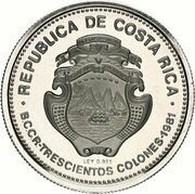 300 Colones Founding of Alajuela obverse image