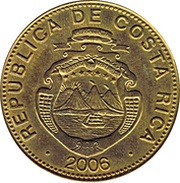 500 Colones magnetic obverse image