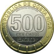 500 Colones Bicentenary of Independence obverse image