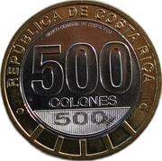 500 Colones Abolition of the Costa Rican Army obverse image