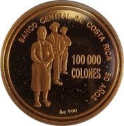 100 000 Colones Central Bank, Costa Rica, 2000 reverse image
