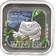 1 Dollar - Elizabeth II 4th Portrait - Australian Seasons - Winter, Australia, 2013 reverse image