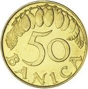 50 Banica Pattern; Gold reverse image