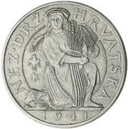 2 Kune Pattern; Nickel obverse image