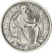 2 Kune Pattern; Silver obverse image