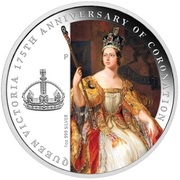 1 Dollar - Elizabeth II 4th Portrait - Queen Victoria 175th Anniversary of Coronation, Australia, 2013 reverse image