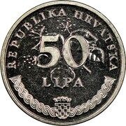 50 Lipa Croatian text obverse image
