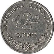 2 Kune Croatian text obverse image