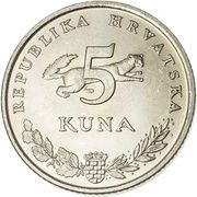 5 Kuna Latin text obverse image