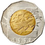 25 Kuna Euro Currency reverse image