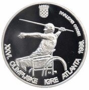 100 Kuna Olympics; Sailing and Paralympic reverse image