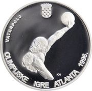 100 Kuna Olympics; Rowing and Waterpolo, Croatia, 1996 reverse image
