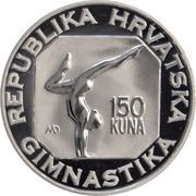 150 Kuna Olympics; Gymnastics and Handball obverse image