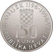 150 Kuna 800th Anniversary of the City of Osijek obverse image