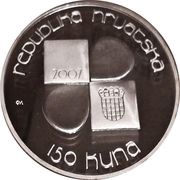 150 Kuna Ivan Mestrovic obverse image