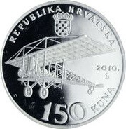 150 Kuna 100 Years of Aviation in Croatia obverse image