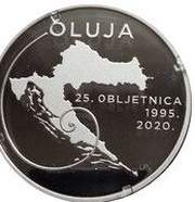 150 Kuna 25th Anniversary of the military and police operations Storm, Croatia, 2020 reverse image