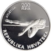 200 Kuna Olympics; Athletics and Tennis obverse image