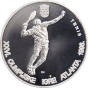 200 Kuna Olympics; Athletics and Tennis, Croatia, 1996 reverse image