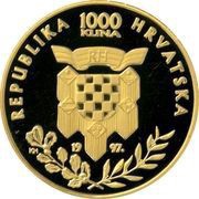 1000 Kuna Franjo Tuđman obverse image