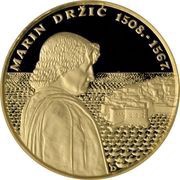 1000 Kuna Marin Držić, Croatia, 2008 reverse image
