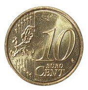 10 Euro Cents 2nd map reverse image