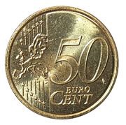 50 Euro Cents 2nd map reverse image