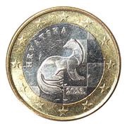 1 Euro 2nd map obverse image