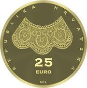 25 Euros Lace-making in Croatia obverse image