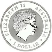1 Dollar - Elizabeth II 4th Portrait - Koala - Gilded Silver Coin obverse image