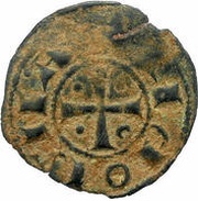 Denier au S - Bohemond III Minorité, Crusader and Christian states in the Eastern Mediterranean, 1149-1163 reverse image